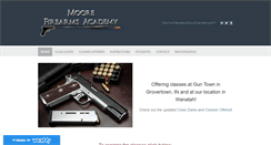 Desktop Screenshot of moorefirearmsacademy.com