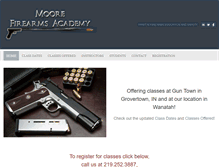 Tablet Screenshot of moorefirearmsacademy.com